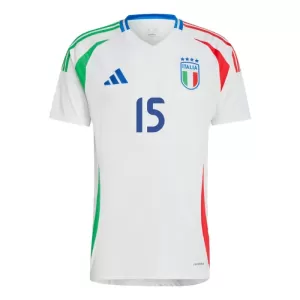 Camisolas Itália Giorgio Scalvini 15 Equipamento Alternativo Euro 2024