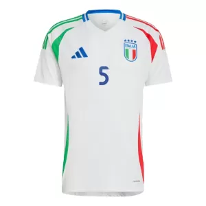 Camisolas Itália Manuel Locatelli 5 Equipamento Alternativo Euro 2024