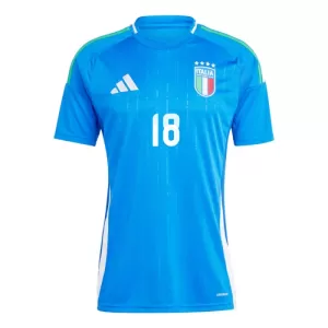 Camisolas Itália Nicolo Barella 18 Equipamento Principal Euro 2024