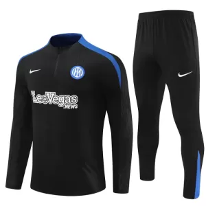Inter Milan Conjunto de Moletom de Treino Criança 24/25 Preto Inter Milan Conjunto de Moletom de Treino Criança 24/25 Preto