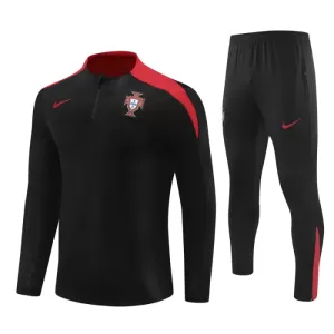 Portugal Conjunto de Moletom de Treino Criança 24/25 Preto Portugal Conjunto de Moletom de Treino Criança 24/25 Preto