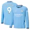 Camisolas Manchester City Erling Haaland 9 Equipamento Principal 24/25 Manga Comprida