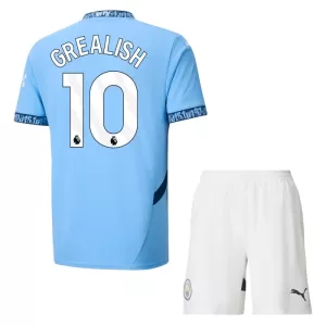 Camisolas Manchester City Jack Grealish 10 Criança Equipamento Principal 24/25 Camisolas Manchester City Jack Grealish 10 Criança Equipamento Principal 24/25