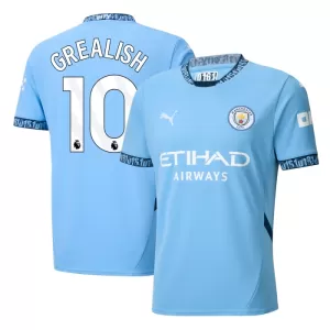 Camisolas Manchester City Jack Grealish 10 Equipamento Principal 24/25 Camisolas Manchester City Jack Grealish 10 Equipamento Principal 24/25