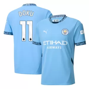 Camisolas Manchester City Jérémy Doku 11 Equipamento Principal 24/25 Camisolas Manchester City Jérémy Doku 11 Equipamento Principal 24/25