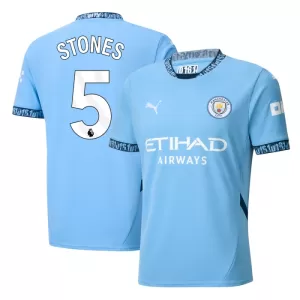 Camisolas Manchester City John Stones 5 Equipamento Principal 24/25 Camisolas Manchester City John Stones 5 Equipamento Principal 24/25