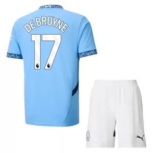 Camisolas Manchester City Kevin De Bruyne 17 Criança Equipamento Principal 24/25 Camisolas Manchester City Kevin De Bruyne 17 Criança Equipamento Principal 24/25
