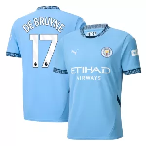 Camisolas Manchester City Kevin De Bruyne 17 Equipamento Principal 24/25 Camisolas Manchester City Kevin De Bruyne 17 Equipamento Principal 24/25