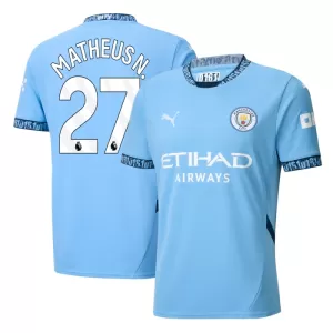 Camisolas Manchester City Matheus Nunes 27 Equipamento Principal 24/25 Camisolas Manchester City Matheus Nunes 27 Equipamento Principal 24/25