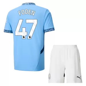 Camisolas Manchester City Phil Foden 47 Criança Equipamento Principal 24/25 Camisolas Manchester City Phil Foden 47 Criança Equipamento Principal 24/25