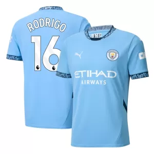 Camisolas Manchester City Rodrigo Hernández 16 Equipamento Principal 24/25 Camisolas Manchester City Rodrigo Hernández 16 Equipamento Principal 24/25