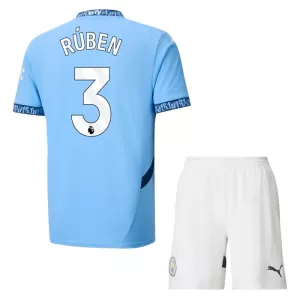 Camisolas Manchester City Rúben Dias 3 Criança Equipamento Principal 24/25 Camisolas Manchester City Rúben Dias 3 Criança Equipamento Principal 24/25