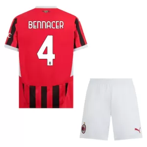 Camisolas AC Milan Bennacer 4 Criança Equipamento Principal 24/25 Camisolas AC Milan Bennacer 4 Criança Equipamento Principal 24/25