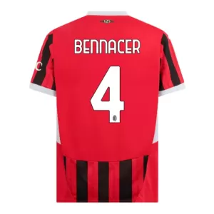 Camisolas AC Milan Bennacer 4 Equipamento Principal 24/25 Camisolas AC Milan Bennacer 4 Equipamento Principal 24/25
