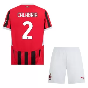 Camisolas AC Milan Calabria 2 Criança Equipamento Principal 24/25 Camisolas AC Milan Calabria 2 Criança Equipamento Principal 24/25