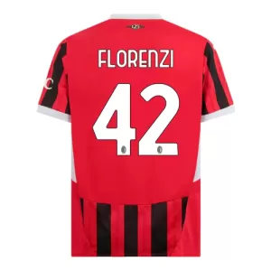 Camisolas AC Milan Florenzi 42 Equipamento Principal 24/25 Camisolas AC Milan Florenzi 42 Equipamento Principal 24/25