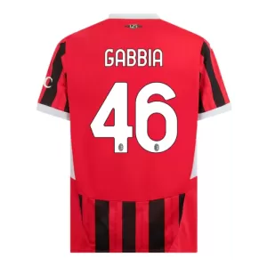 Camisolas AC Milan Gabbia 46 Equipamento Principal 24/25 Camisolas AC Milan Gabbia 46 Equipamento Principal 24/25