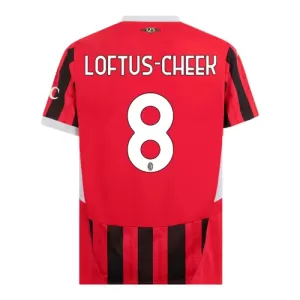 Camisolas AC Milan Loftus-Cheek 8 Equipamento Principal 24/25 Camisolas AC Milan Loftus-Cheek 8 Equipamento Principal 24/25