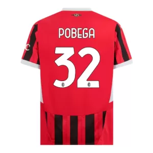 Camisolas AC Milan Pobega 32 Equipamento Principal 24/25 Camisolas AC Milan Pobega 32 Equipamento Principal 24/25