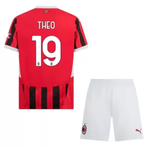 Camisolas AC Milan Theo Hernandez 19 Criança Equipamento Principal 24/25 Camisolas AC Milan Theo Hernandez 19 Criança Equipamento Principal 24/25