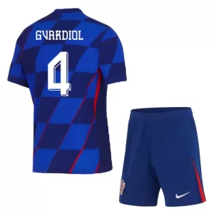 Camisolas Croácia Josko Gvardiol 4 Criança Equipamento Alternativo Euro 2024 Camisolas Croácia Josko Gvardiol 4 Criança Equipamento Alternativo Euro 2024