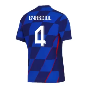 Camisolas Croácia Josko Gvardiol 4 Equipamento Alternativo Euro 2024 Camisolas Croácia Josko Gvardiol 4 Equipamento Alternativo Euro 2024