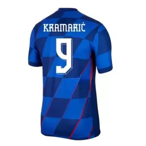 Camisolas Croácia Kramaric 9 Equipamento Alternativo Euro 2024