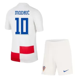 Camisolas Croácia Luka Modric 10 Criança Equipamento Principal Euro 2024 Camisolas Croácia Luka Modric 10 Criança Equipamento Principal Euro 2024