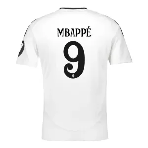 Camisolas Real Madrid Kylian Mbappé 9 Equipamento Principal 24/25 Camisolas Real Madrid Kylian Mbappé 9 Equipamento Principal 24/25