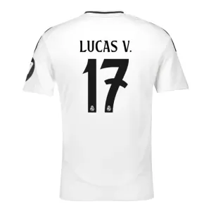Camisolas Real Madrid Lucas V. 17 Equipamento Principal 24/25 Camisolas Real Madrid Lucas V. 17 Equipamento Principal 24/25