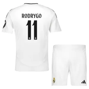 Camisolas Real Madrid Rodrygo Goes 11 Criança Equipamento Principal 24/25 Camisolas Real Madrid Rodrygo Goes 11 Criança Equipamento Principal 24/25