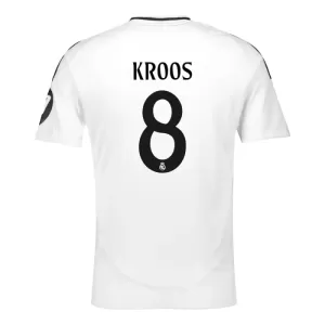 Camisolas Real Madrid Toni Kroos 8 Equipamento Principal 24/25 Camisolas Real Madrid Toni Kroos 8 Equipamento Principal 24/25