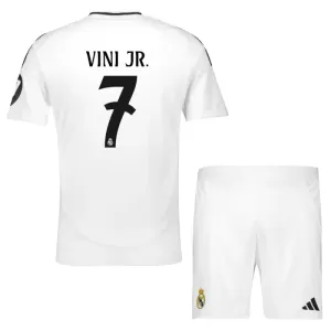 Camisolas Real Madrid Vinicius Junior 7 Criança Equipamento Principal 24/25 Camisolas Real Madrid Vinicius Junior 7 Criança Equipamento Principal 24/25