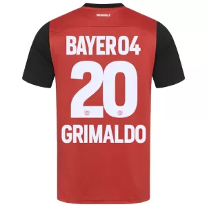 Camisolas Bayer 04 Leverkusen Alejandro Grimaldo 20 Equipamento Principal 24/25