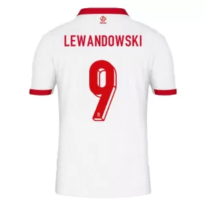 Camisolas Polônia Robert Lewandowski 9 Equipamento Principal Euro 2024 Camisolas Polônia Robert Lewandowski 9 Equipamento Principal Euro 2024