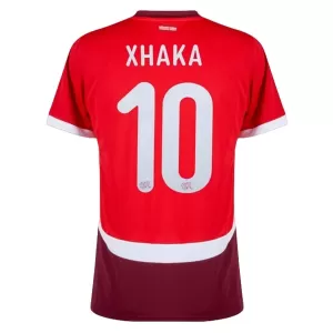 Camisolas Suíça Xhaka 10 Equipamento Principal Euro 2024 Camisolas Suíça Xhaka 10 Equipamento Principal Euro 2024