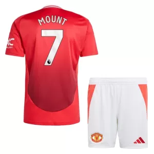 Camisolas Manchester United Mason Mount 7 Criança Equipamento Principal 24/25 Camisolas Manchester United Mason Mount 7 Criança Equipamento Principal 24/25