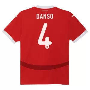 Camisolas Áustria Kevin Danso 4 Equipamento Principal Euro 2024