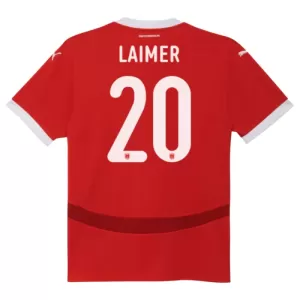 Camisolas Áustria Konrad Laimer 20 Equipamento Principal Euro 2024 Camisolas Áustria Konrad Laimer 20 Equipamento Principal Euro 2024