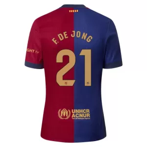 Camisolas FC Barcelona Frenkie de Jong 21 Equipamento Principal 24/25 Camisolas FC Barcelona Frenkie de Jong 21 Equipamento Principal 24/25