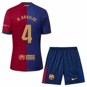 Camisolas FC Barcelona Ronald Araujo 4 Criança Equipamento Principal 24/25 Camisolas FC Barcelona Ronald Araujo 4 Criança Equipamento Principal 24/25
