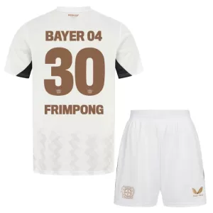 Camisolas Bayer 04 Leverkusen Jeremie Frimpong 30 Criança Equipamento Alternativo 24/25
