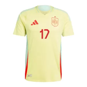 Camisolas Espanha Williams JR 17 Equipamento Alternativo Euro 2024