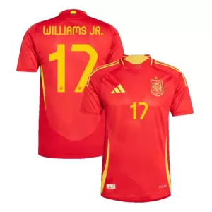 Camisolas Espanha Williams JR 17 Equipamento Principal Euro 2024 Camisolas Espanha Williams JR 17 Equipamento Principal Euro 2024