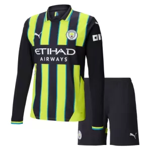 Camisolas Manchester City Criança Equipamento Alternativo 24/25 Manga Comprida Camisolas Manchester City Criança Equipamento Alternativo 24/25 Manga Comprida