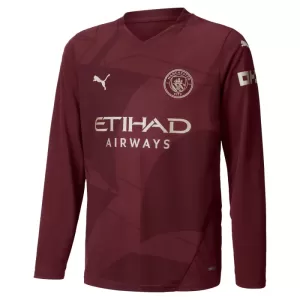 Camisolas Manchester City Equipamento Terceiro 24/25 Manga Comprida Camisolas Manchester City Equipamento Terceiro 24/25 Manga Comprida