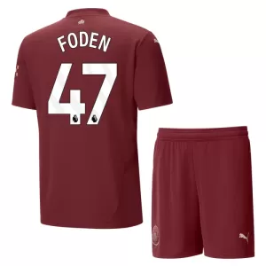Camisolas Manchester City Phil Foden 47 Criança Equipamento Terceiro 24/25 Camisolas Manchester City Phil Foden 47 Criança Equipamento Terceiro 24/25