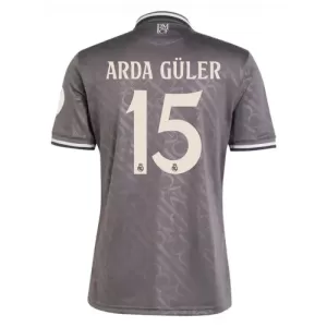 Camisolas Real Madrid Arda Guler 15 Equipamento Terceiro 24/25 Camisolas Real Madrid Arda Guler 15 Equipamento Terceiro 24/25