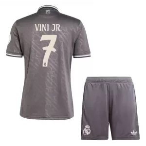 Camisolas Real Madrid Vinicius Junior 7 Criança Equipamento Terceiro 24/25 Camisolas Real Madrid Vinicius Junior 7 Criança Equipamento Terceiro 24/25