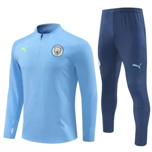 Manchester City Conjunto de Moletom de Treino 24/25 Azul Manchester City Conjunto de Moletom de Treino 24/25 Azul
